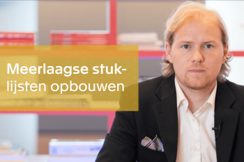 Opbouwen van meerlaagse stuklijstenvastleggen  